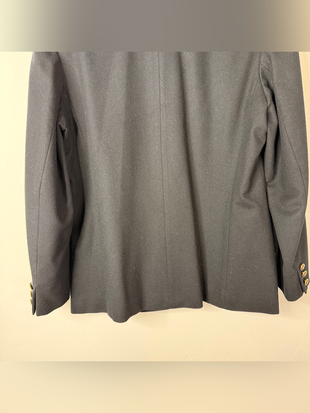 Vintage Pendleton 100% Virgin Wool Black Blazer Gold Buttons Lined USA Size 6 - Picture 8 of 14